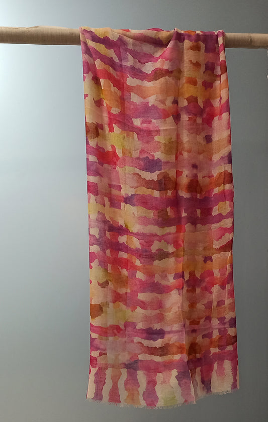 LOTUS BRUSHED HAZE SCARF