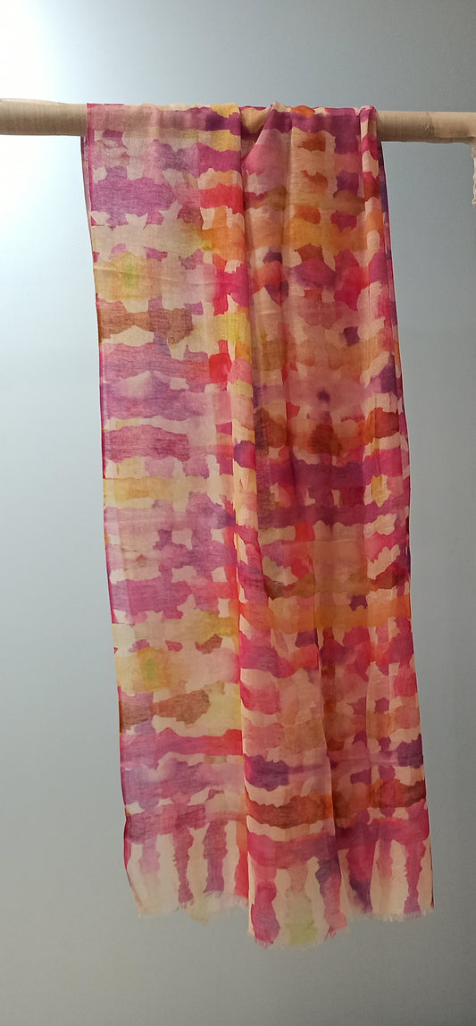 LOTUS BRUSHED HAZE SCARF