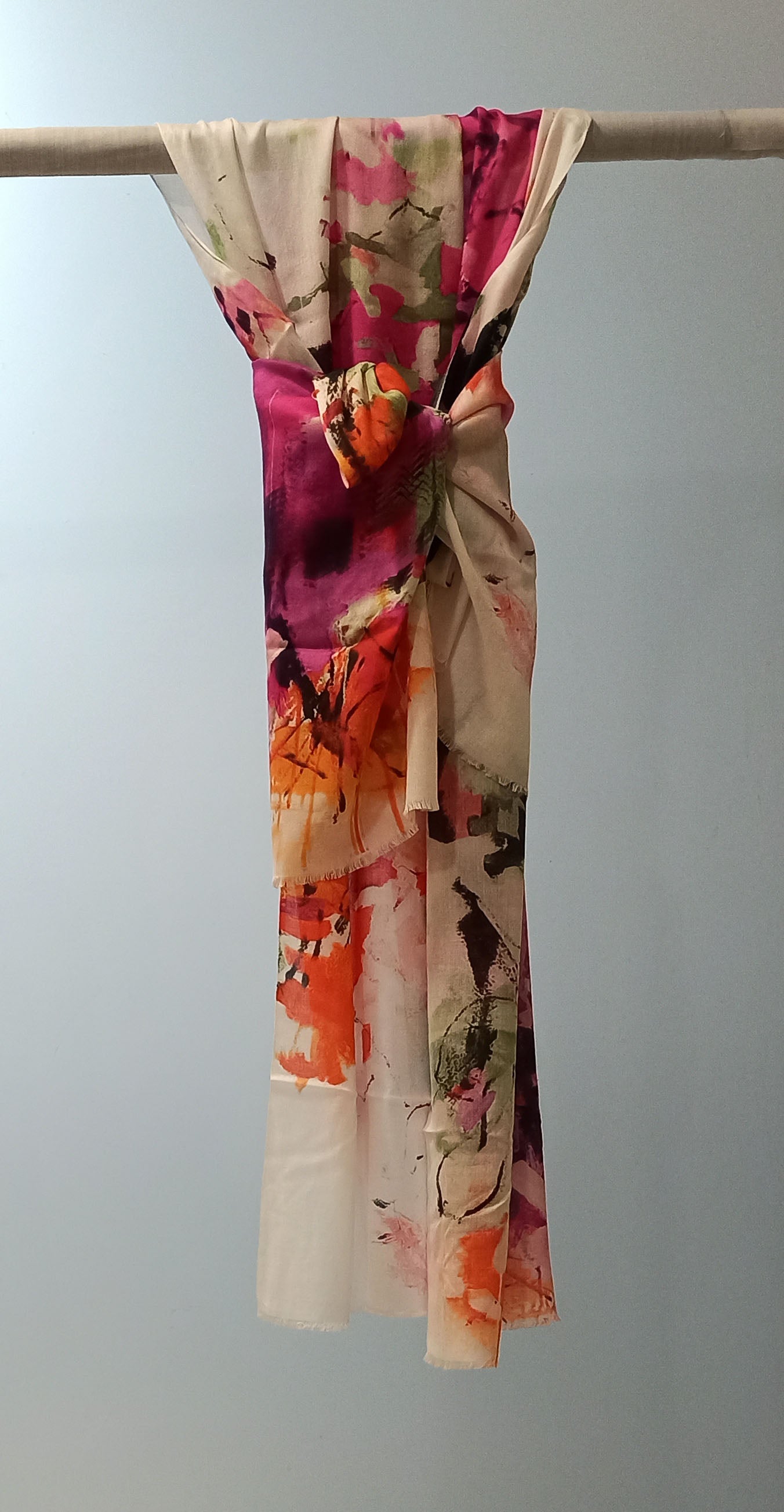 ABSTRACT FLORAL SCARF