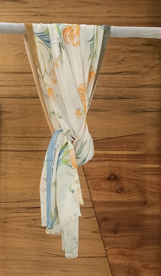 GARDEN FLORAL SCARF