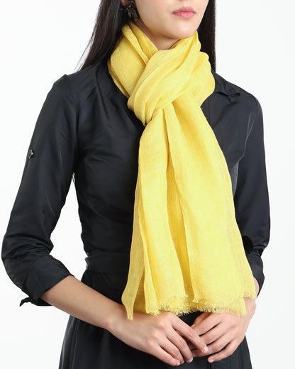 AMBER YELLOW SCARF