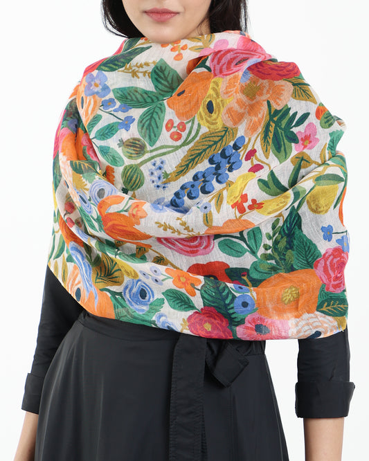 MULTICOLOR BLOSSOM SCARF