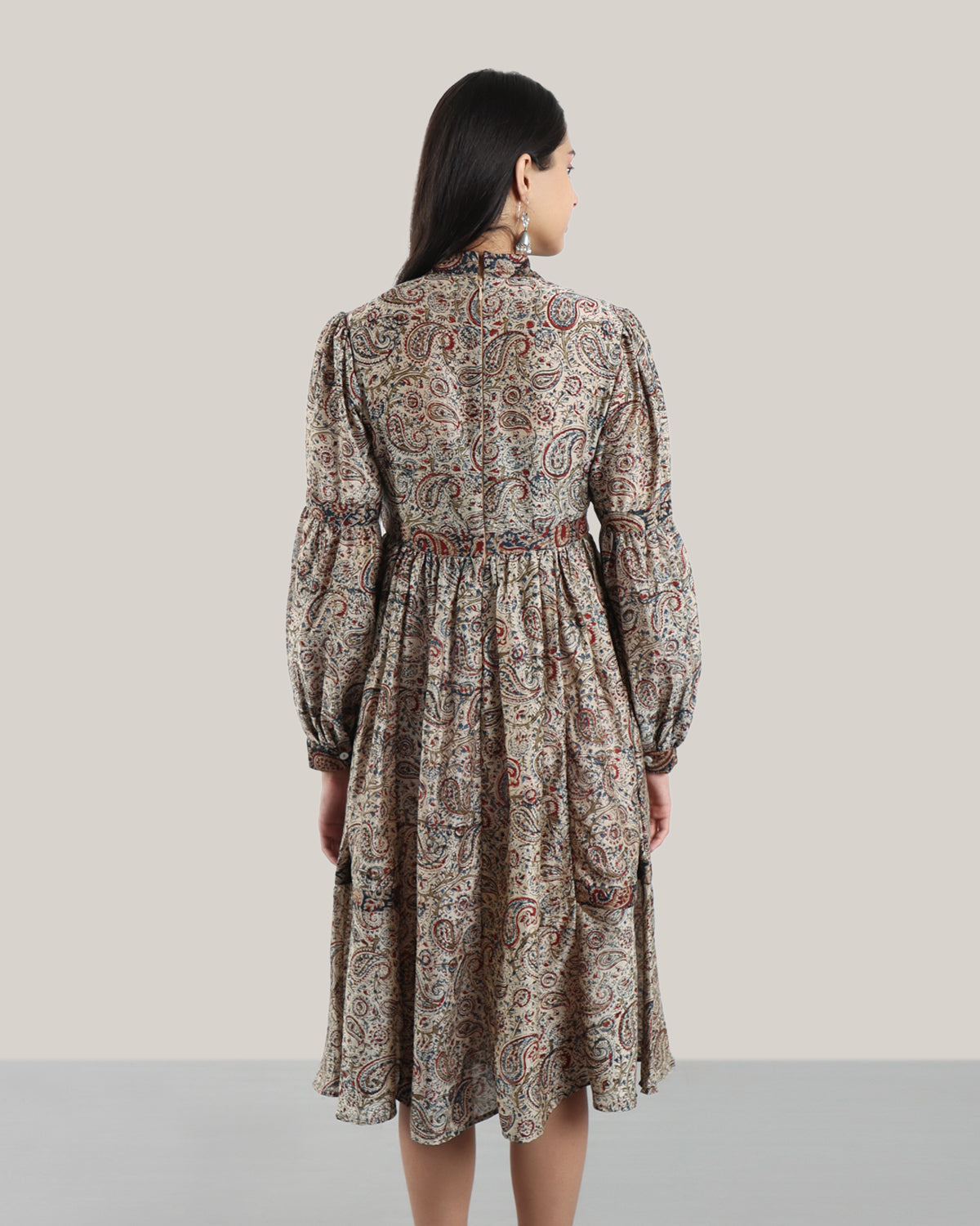 Kalamkari Irish Ecru Dress