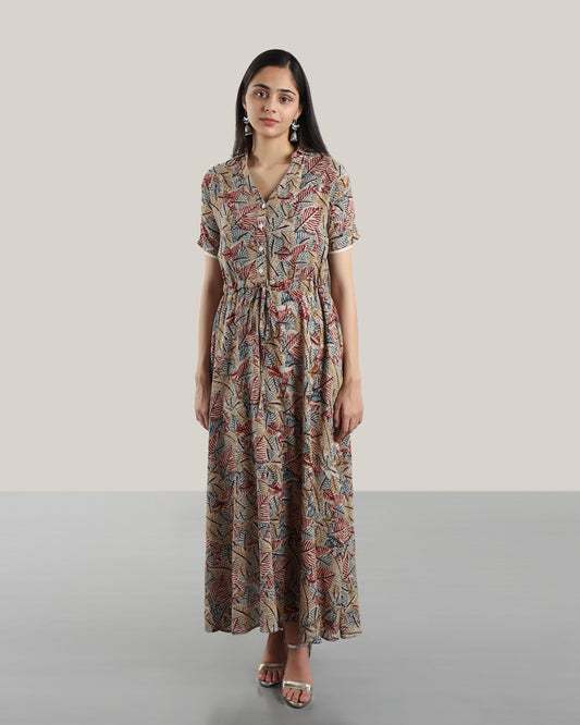 Kalamkari Fusion Dress