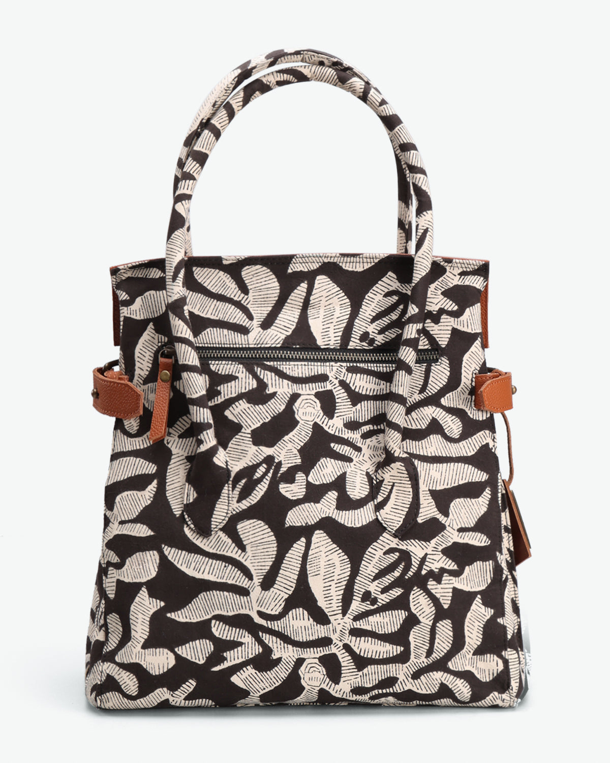 ABSTRACT FLORAL  HAND BAG