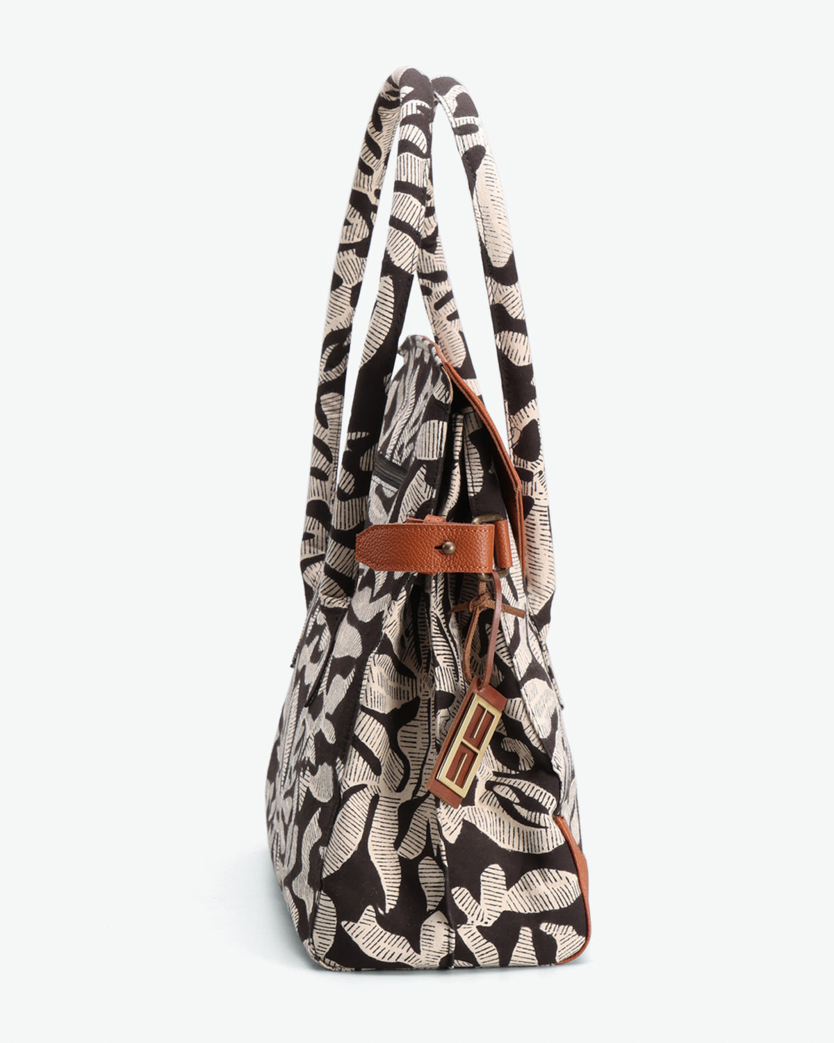 ABSTRACT FLORAL  HAND BAG