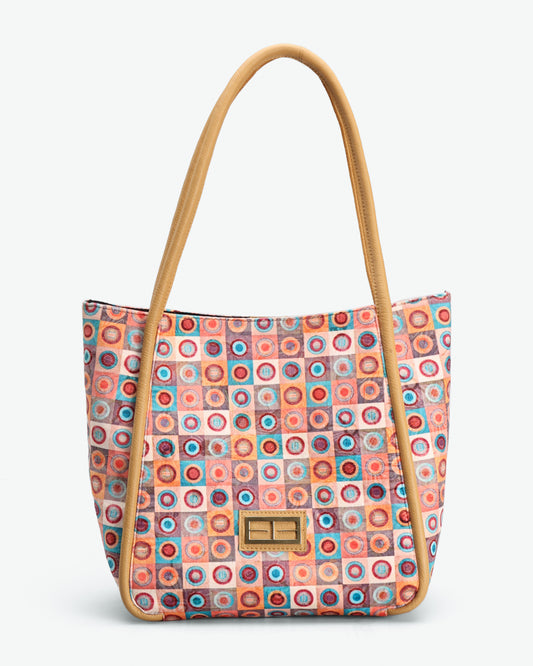 CIRCULAR MAZE TOTE BAG