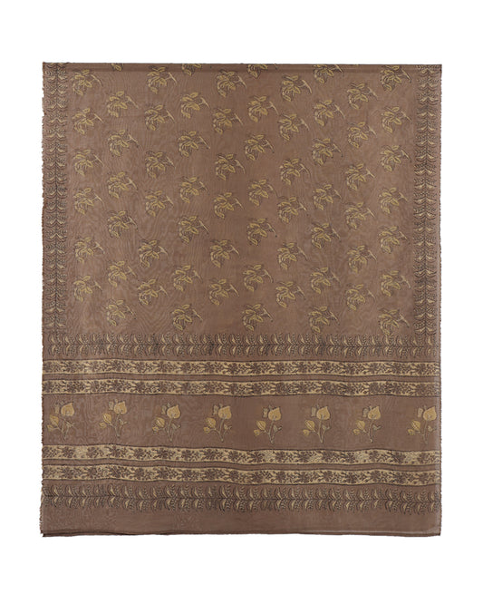 Autumn Twig Dupatta (Ash Brown)